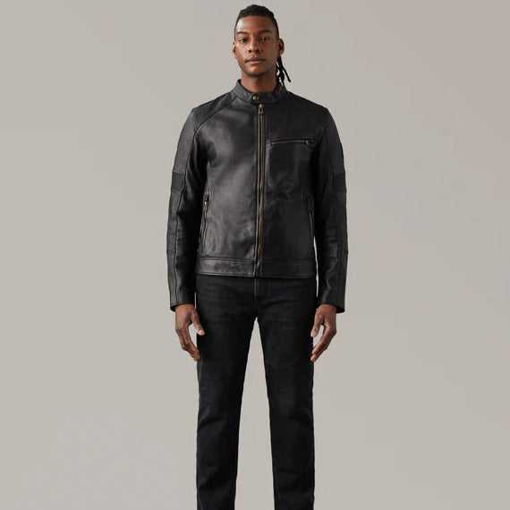 Belstaff Vanguard Leather Jacket Black