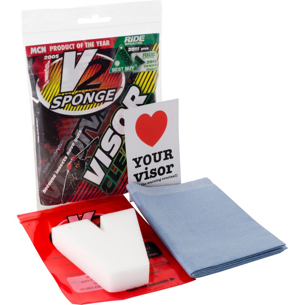 Bike It V2 Sponge Visor Cleaning Pocket Pack - 10 Pieces Multibuy