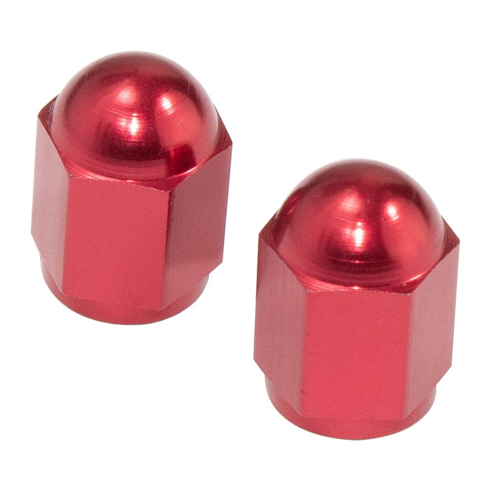 Bike It Hexagon Valve Caps Red