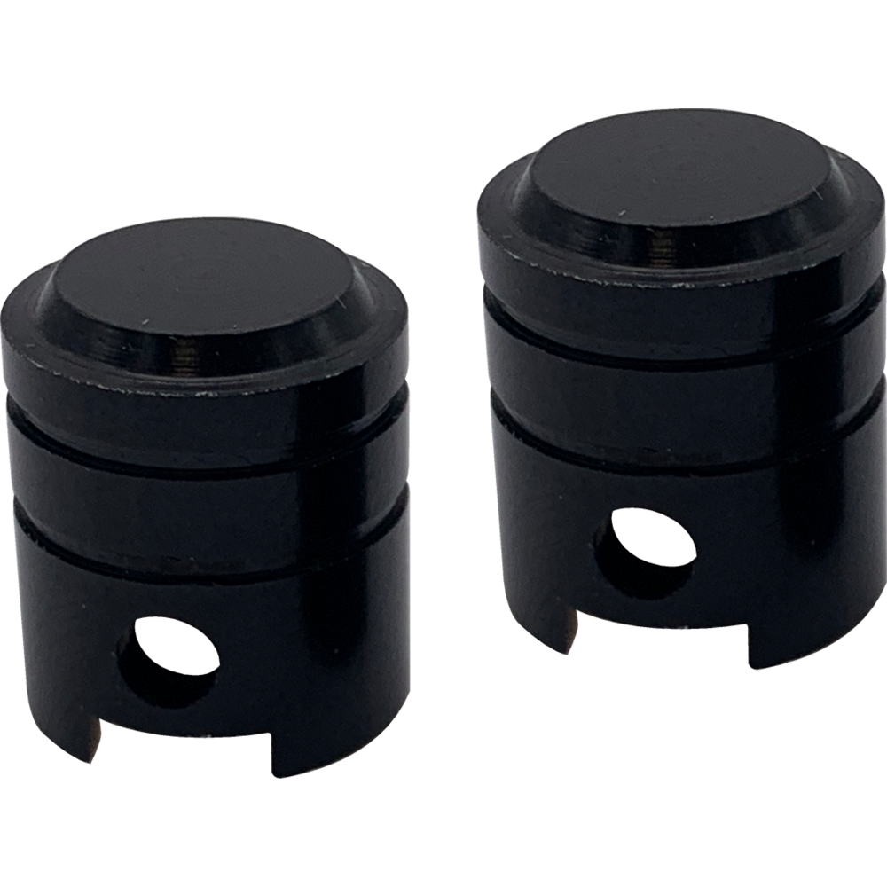 Bike It Small Piston Valve Caps Black