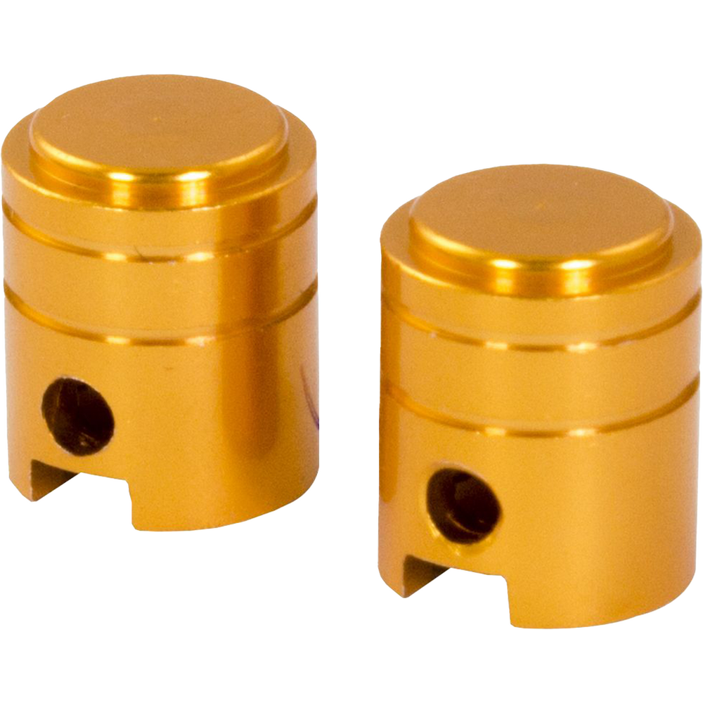 Bike It Small Piston Valve Caps Gold