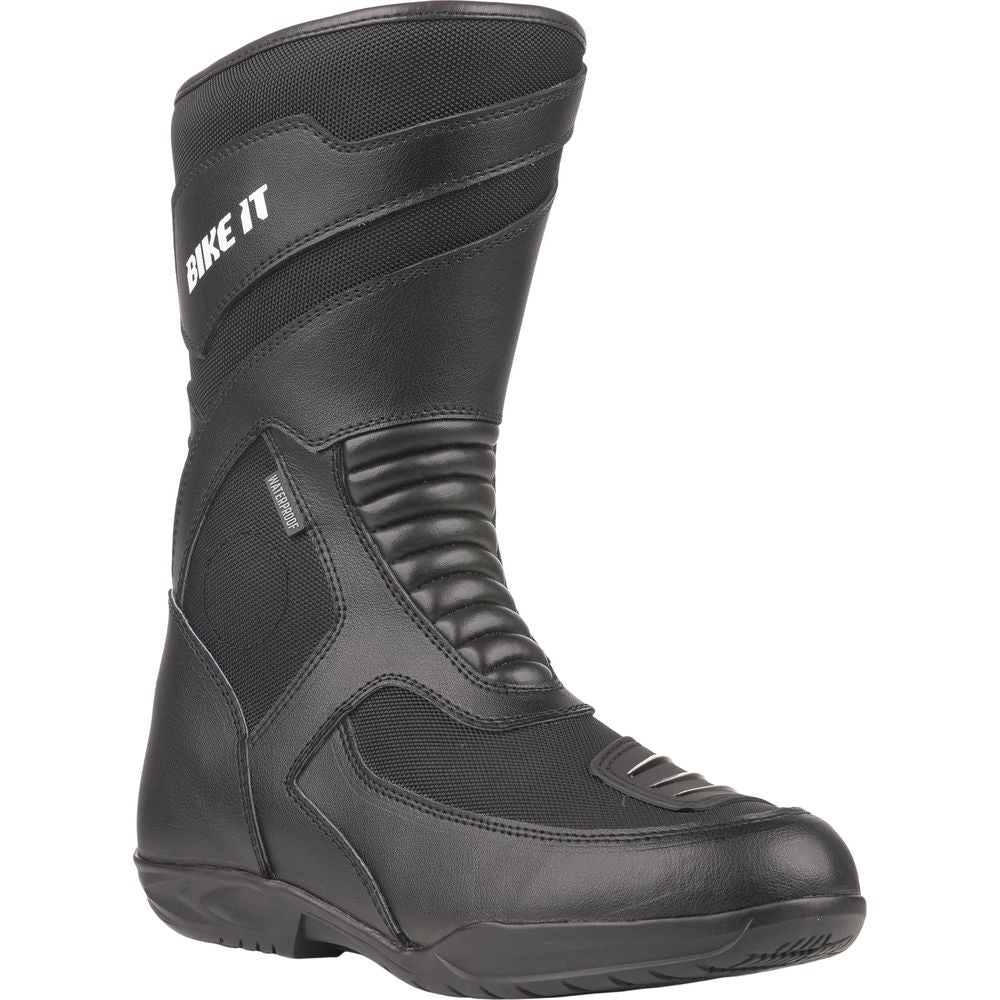 Bike It Veles Waterproof Motorcycle Boots Black