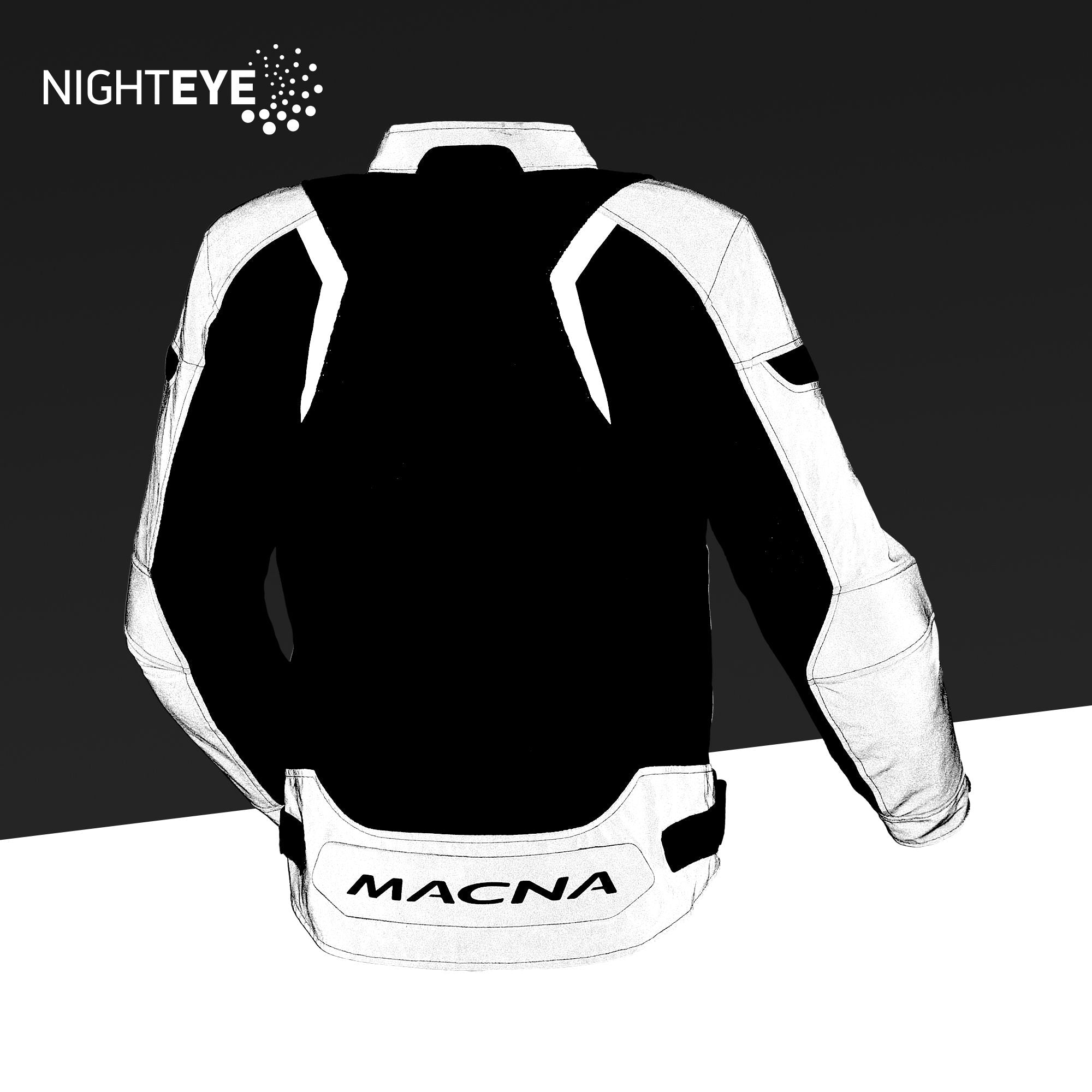 Macna Velotura Textile Jacket Black / Night Eye