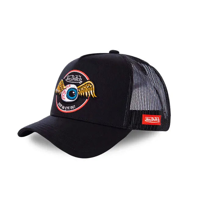 Von Dutch Trucker Cap Rag Black  - FREE UK Shipping, FREE 365 Day Returns | Moto Central