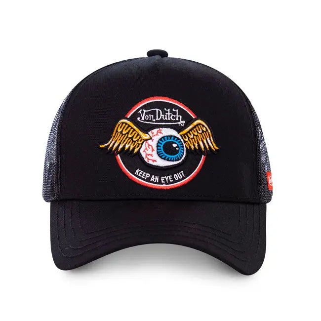 Von Dutch Trucker Cap Rag Black  - FREE UK Shipping, FREE 365 Day Returns | Moto Central