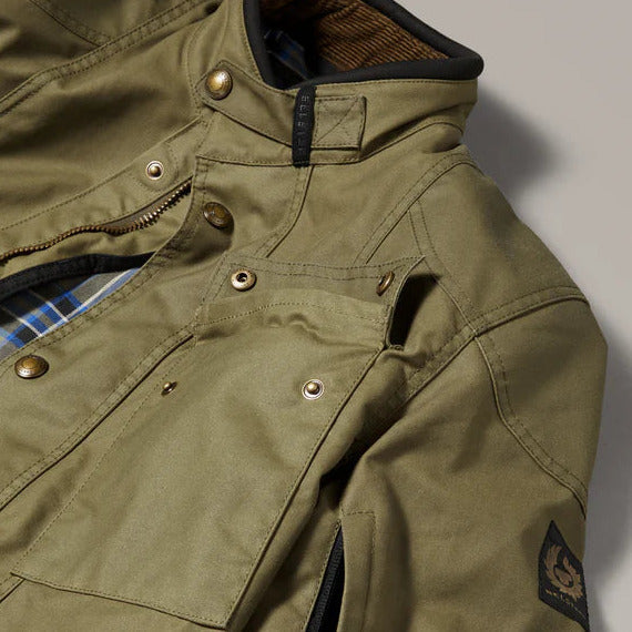 Belstaff Waymaster Technical Waxed Cotton Jacket Olive