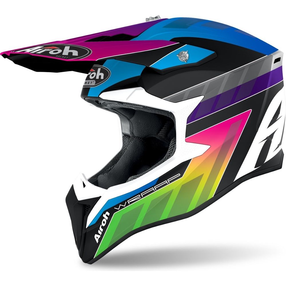 Airoh Wraap Youth Prism Motocross Helmet Multicolour