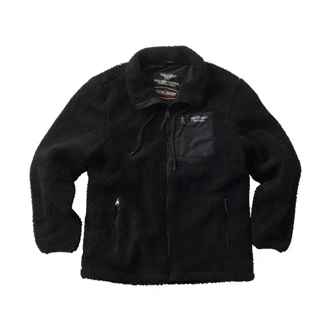 West Coast Choppers Anvil Fleece Jacket Black  - FREE UK Shipping, FREE 365 Day Returns | Moto Central