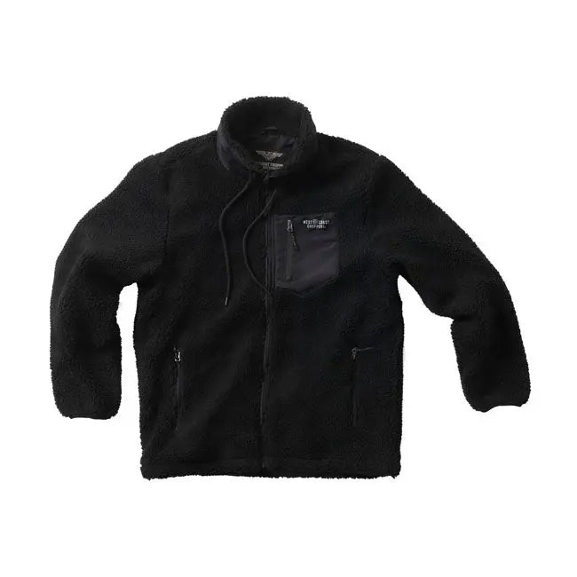 West Coast Choppers Anvil Fleece Jacket Black  - FREE UK Shipping, FREE 365 Day Returns | Moto Central