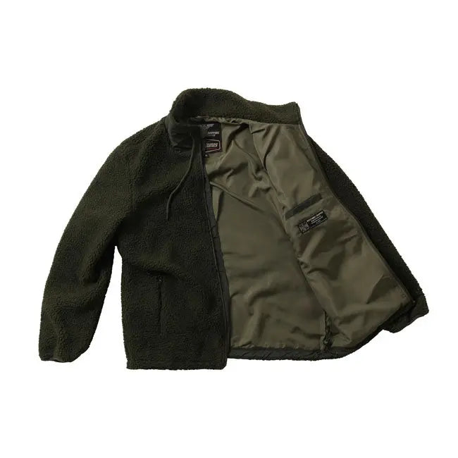 West Coast Choppers Anvil Fleece Jacket Olive Green  - FREE UK Shipping, FREE 365 Day Returns | Moto Central