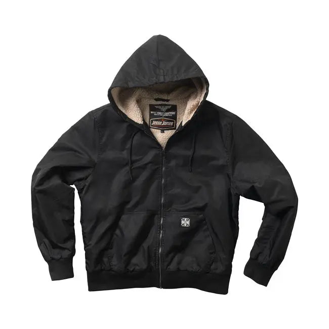 West Coast Choppers BFU Sherpa Nylon Jacket Black  - FREE UK Shipping, FREE 365 Day Returns | Moto Central