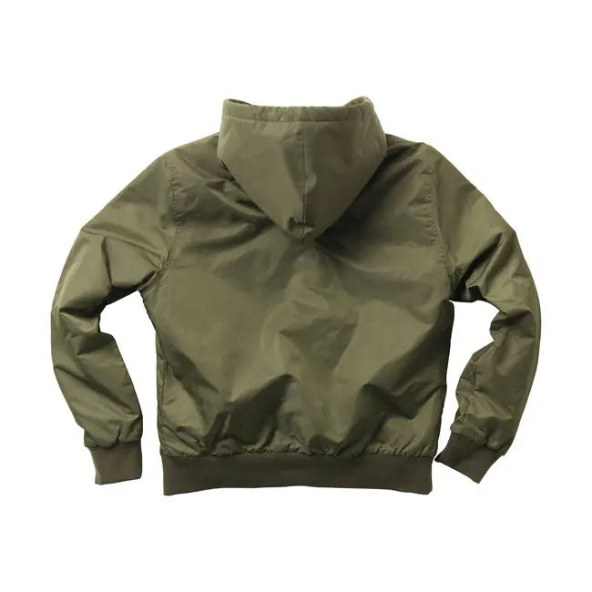 West Coast Choppers BFU Sherpa Nylon Jacket Olive Green  - FREE UK Shipping, FREE 365 Day Returns | Moto Central