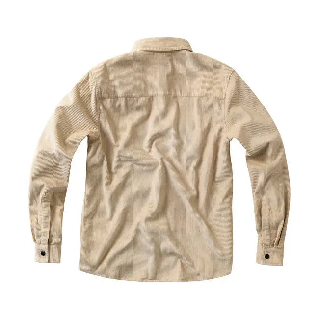 West Coast Choppers Hill Country Cord Shirt Sand  - FREE UK Shipping, FREE 365 Day Returns | Moto Central