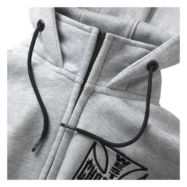 West Coast Choppers OG ATX Zip Hoodie Grey Melange  - FREE UK Shipping, FREE 365 Day Returns | Moto Central