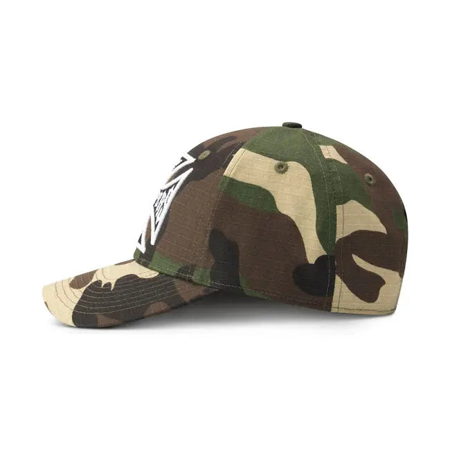 West Coast Choppers OG Cross Woodland Cap Camouflage  - FREE UK Shipping, FREE 365 Day Returns | Moto Central