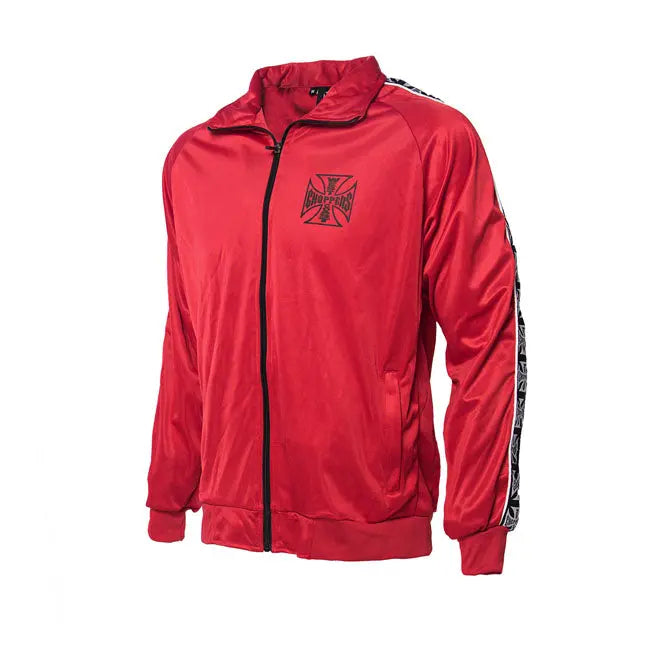 West Coast Choppers OG Tracksuit Jacket Red  - FREE UK Shipping, FREE 365 Day Returns | Moto Central