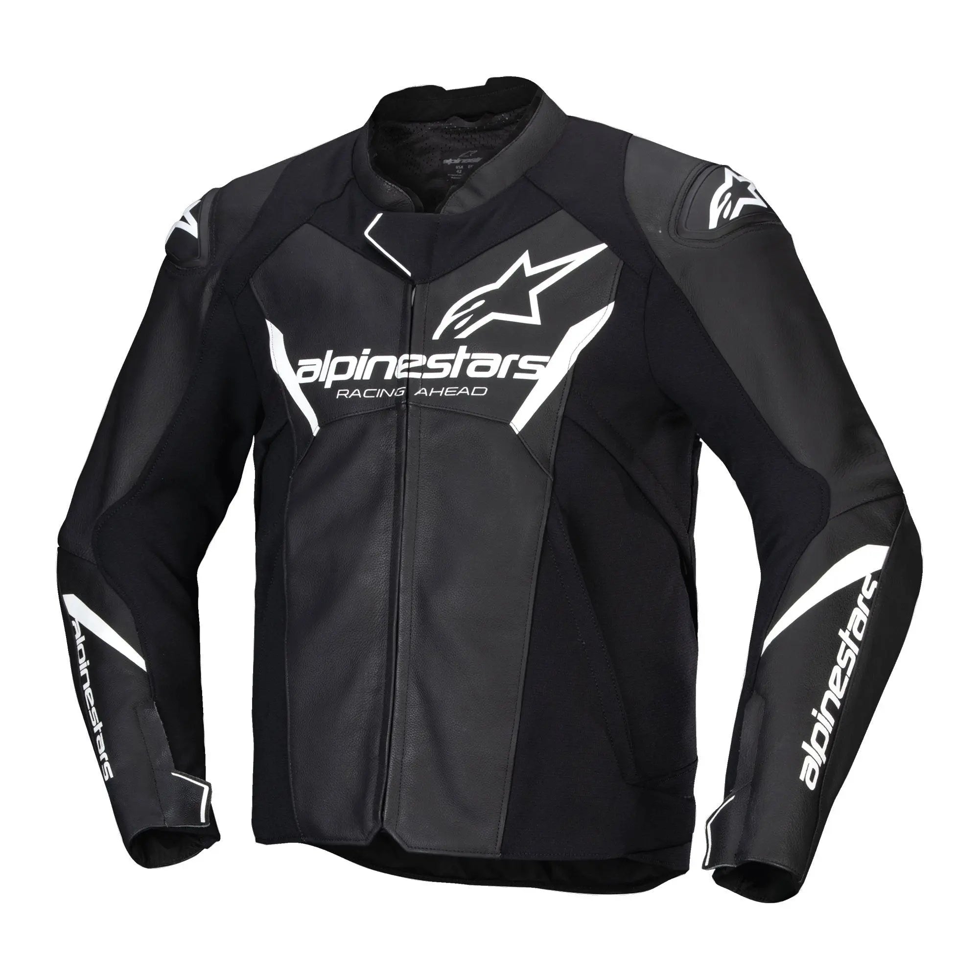 Alpinestars Faster V3 Leather Jacket Black / White  - FREE UK Shipping, FREE 365 Day Returns | Moto Central