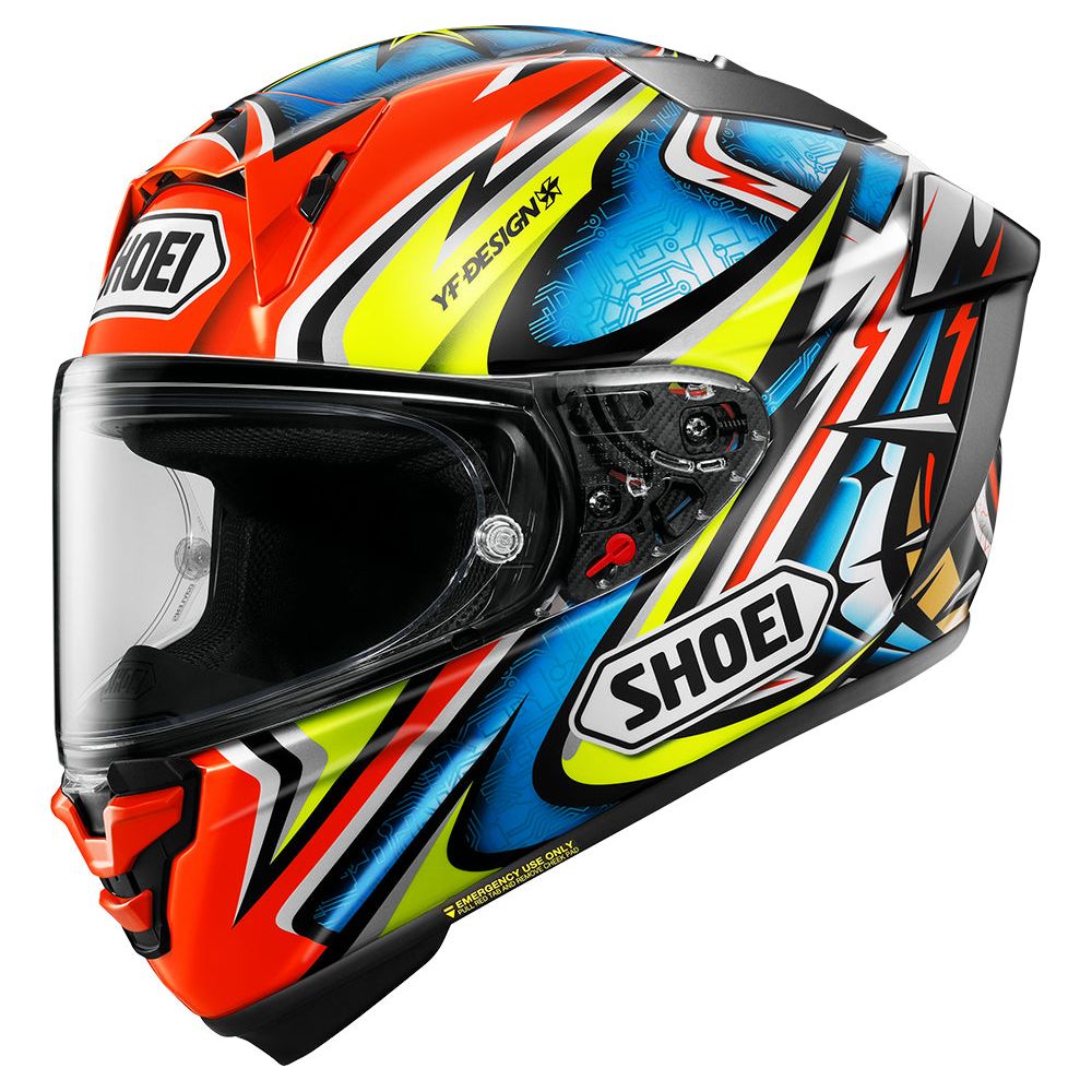 Shoei X-SPR Pro Daijiro TC1 Full Face Helmet Red / Blue / Yellow