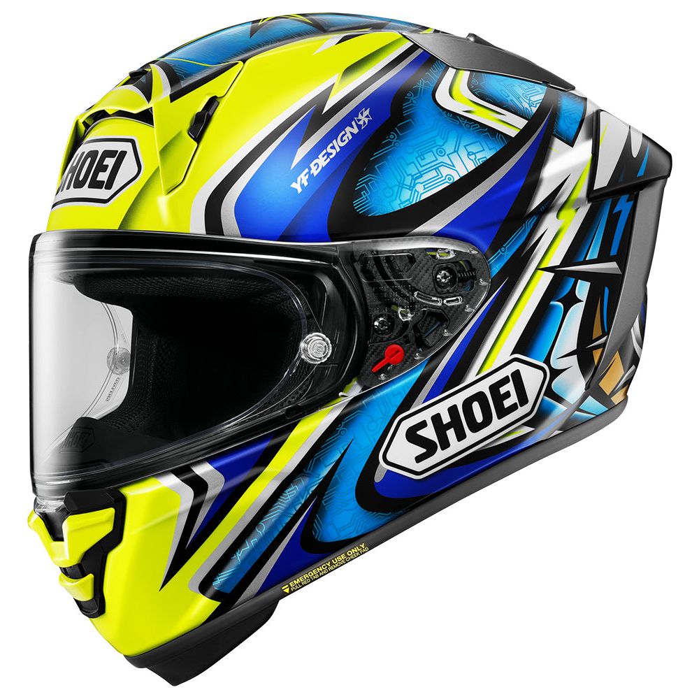 Shoei X-SPR Pro Daijiro TC3 Full Face Helmet Black / Yellow / Blue