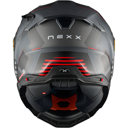 Nexx X.WST3 Fluence Full Face Helmet Matt Grey / Red - FREE UK Shipping, FREE 365 Day Returns | Moto Central