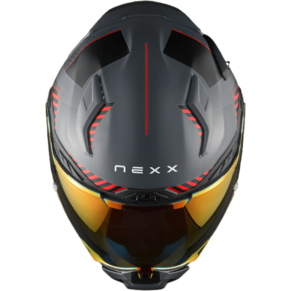 Nexx X.WST3 Fluence Full Face Helmet Matt Grey / Red - FREE UK Shipping, FREE 365 Day Returns | Moto Central