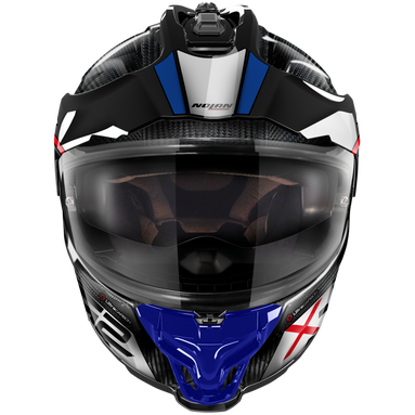 Nolan X-552 Ultra Carbon Dinamo N-Com Adventure Helmet Carbon / White / Blue / Red