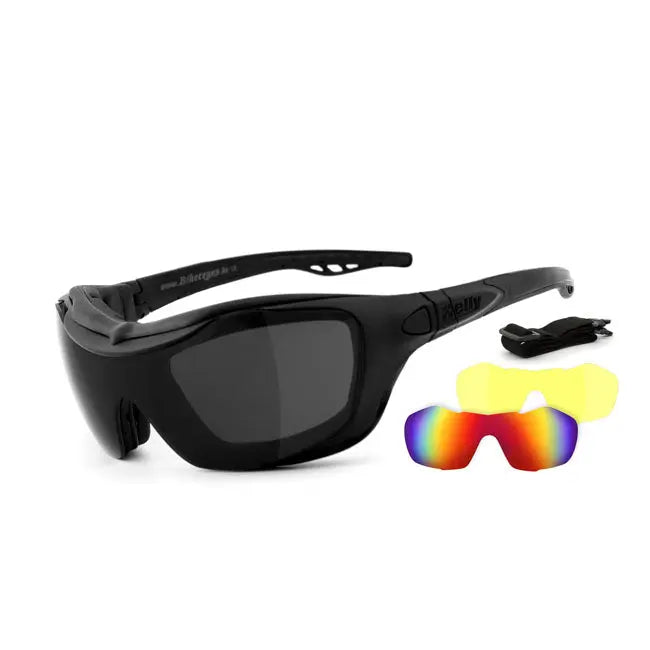 Helly Shades Bandit 2 Smoke / Laser Red / Xenolit  - FREE UK Shipping, FREE 365 Day Returns | Moto Central