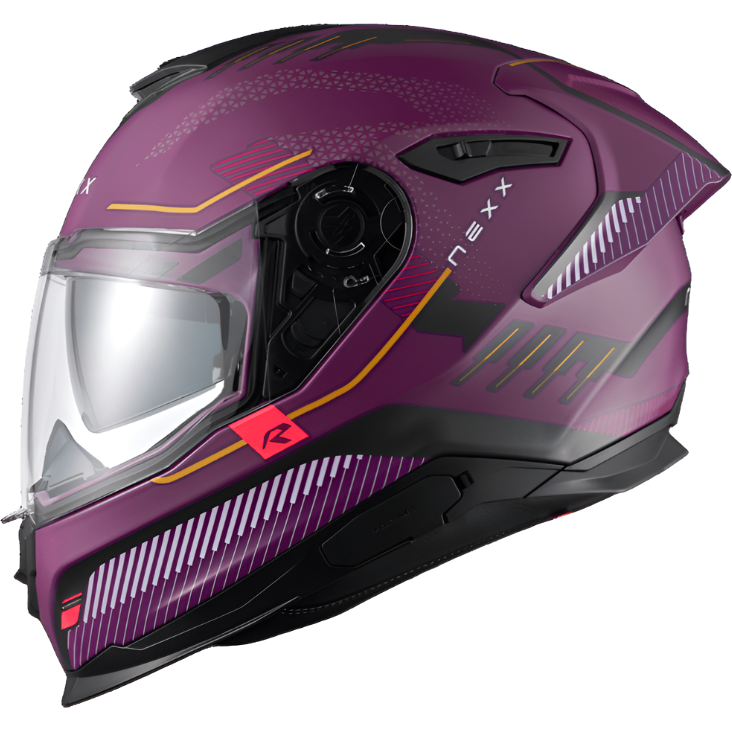 Nexx Y.100R Baron Full Face Helmet Matt Aubergine