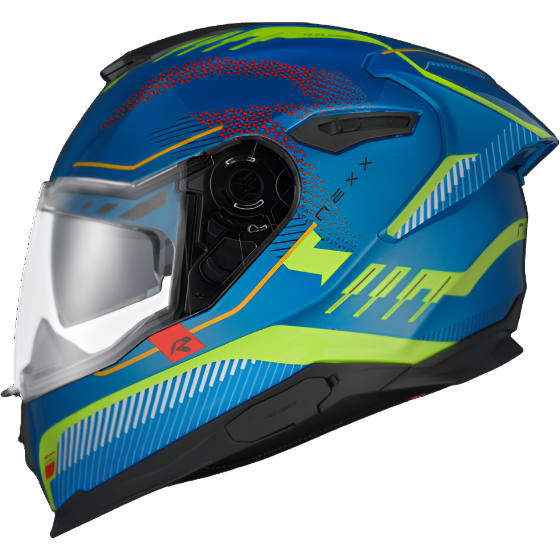 Nexx Y.100R Baron Full Face Helmet Sky Blue / Neon