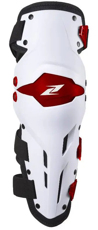 Zandona 3261 X-Treme Knee Guards White / Red - FREE UK Shipping, FREE 365 Day Returns | Moto Central