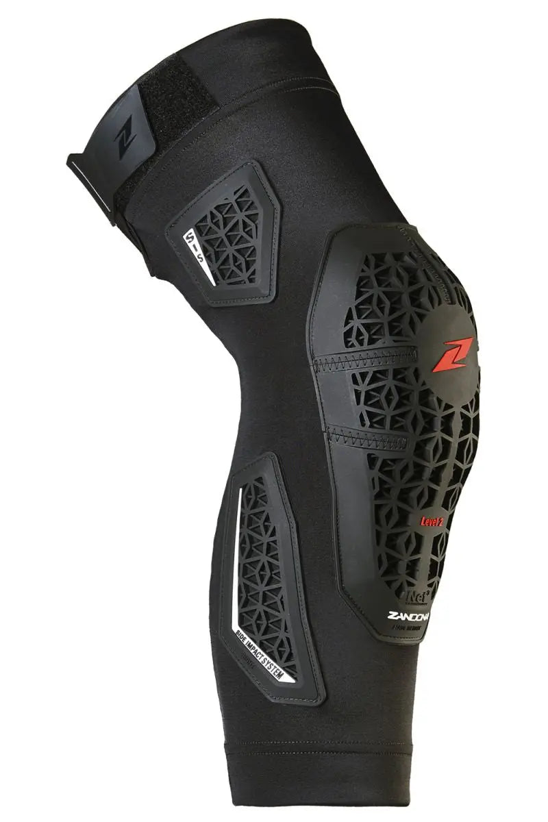 Zandona 3286 Netcube Pro-Fit Short Knee Guards Black - FREE UK Shipping, FREE 365 Day Returns | Moto Central