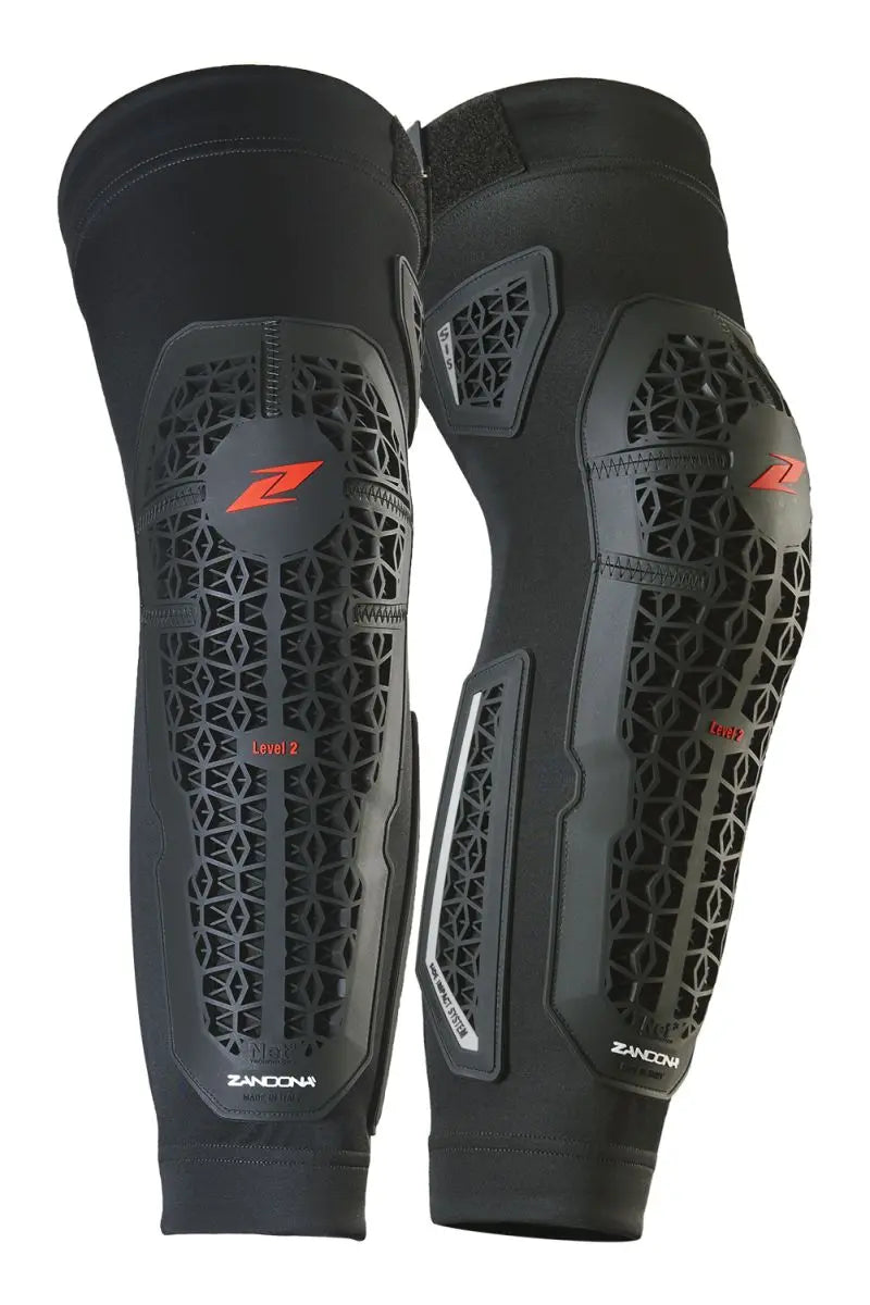 Zandona 3287 Netcube Pro-Fit Knee Guards Black - FREE UK Shipping, FREE 365 Day Returns | Moto Central