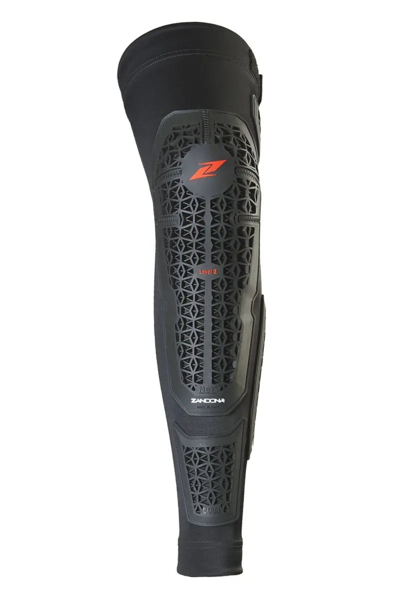 Zandona 3288 Netcube Pro-Fit Long Knee Guards Black - FREE UK Shipping, FREE 365 Day Returns | Moto Central