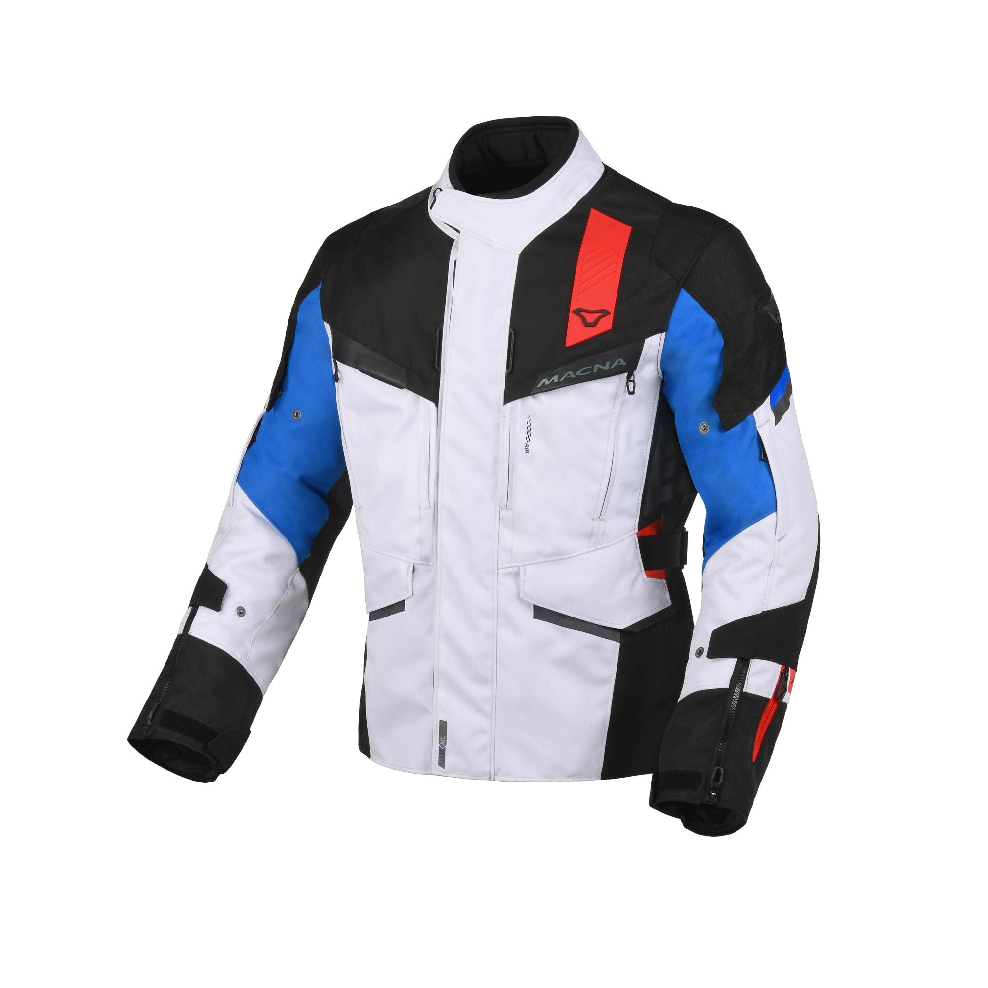 Macna Zastro Textile Jacket Black / Grey / Blue / Red - FREE UK Shipping, FREE 365 Day Returns | Moto Central