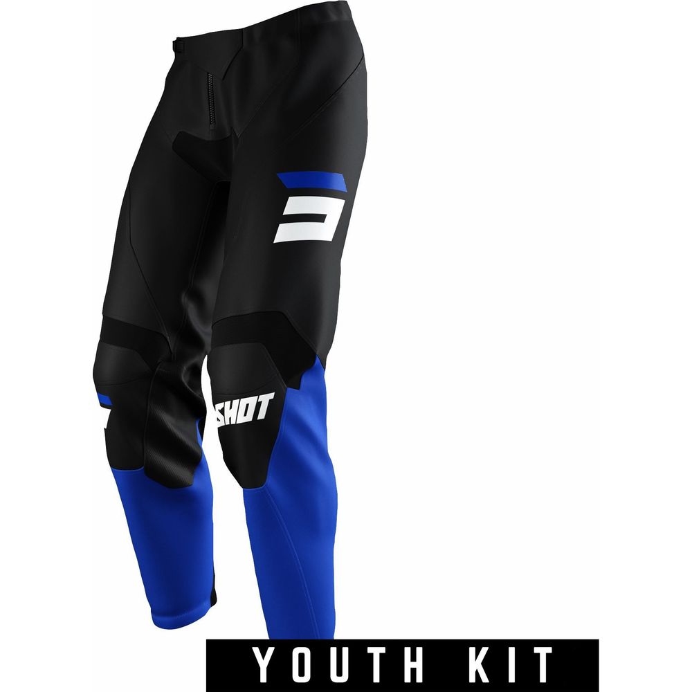 Shot Raw Youth Trouser Burst Blue