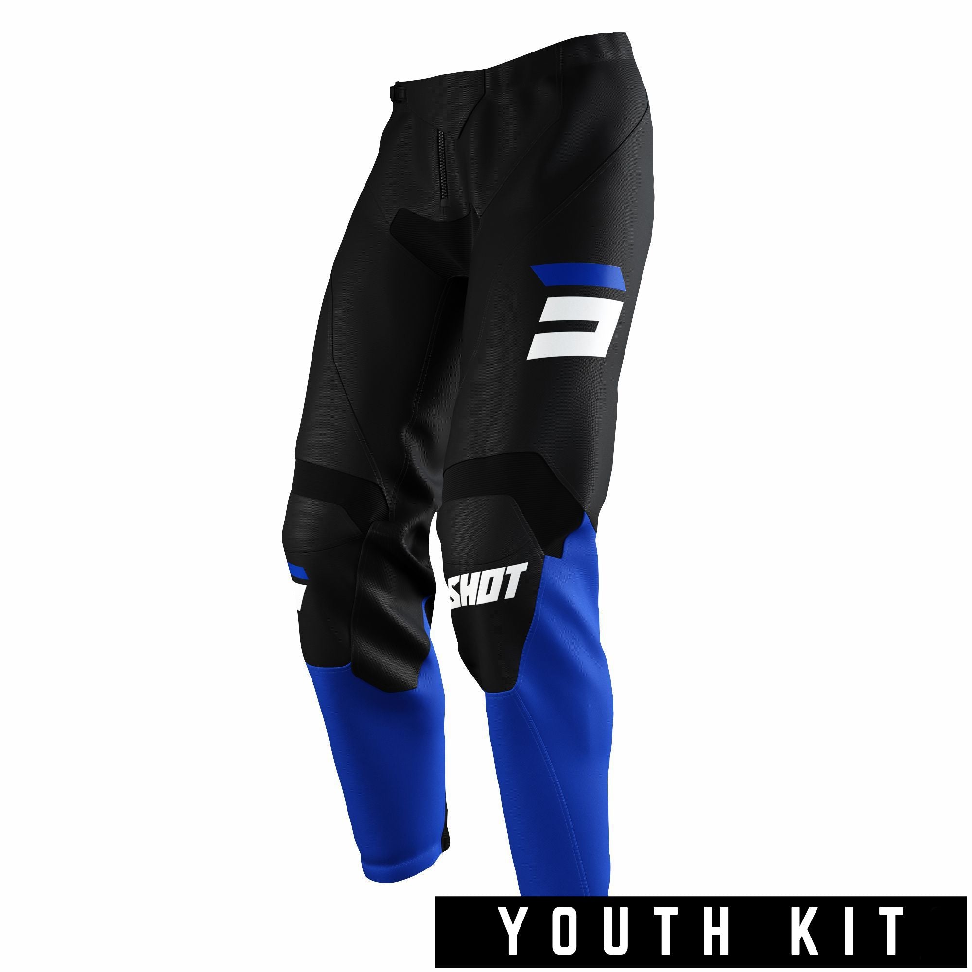 Shot Raw Youth Trouser Burst Blue  - FREE UK Delivery - Moto Central