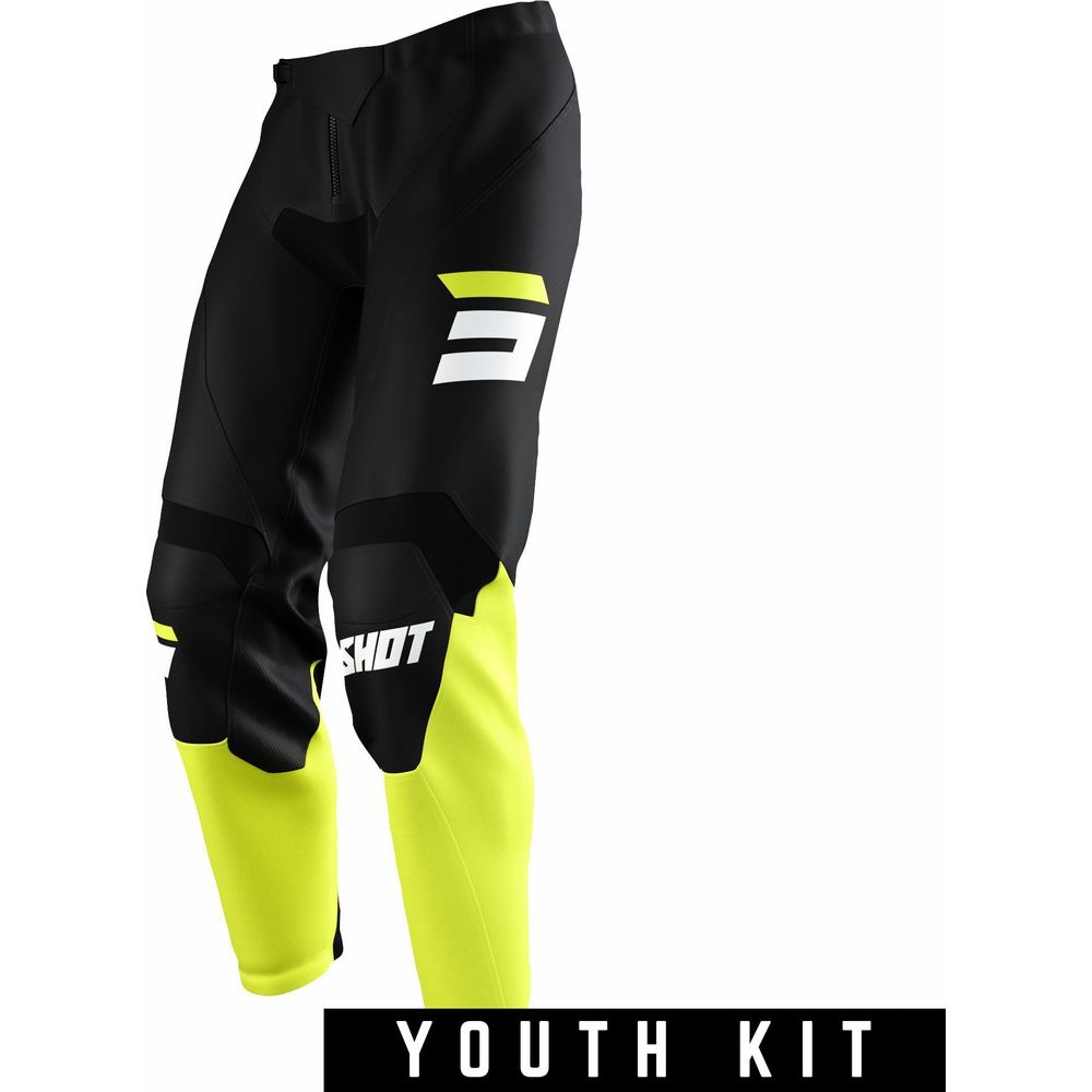 Shot Raw Youth Trouser Burst Neon Yellow