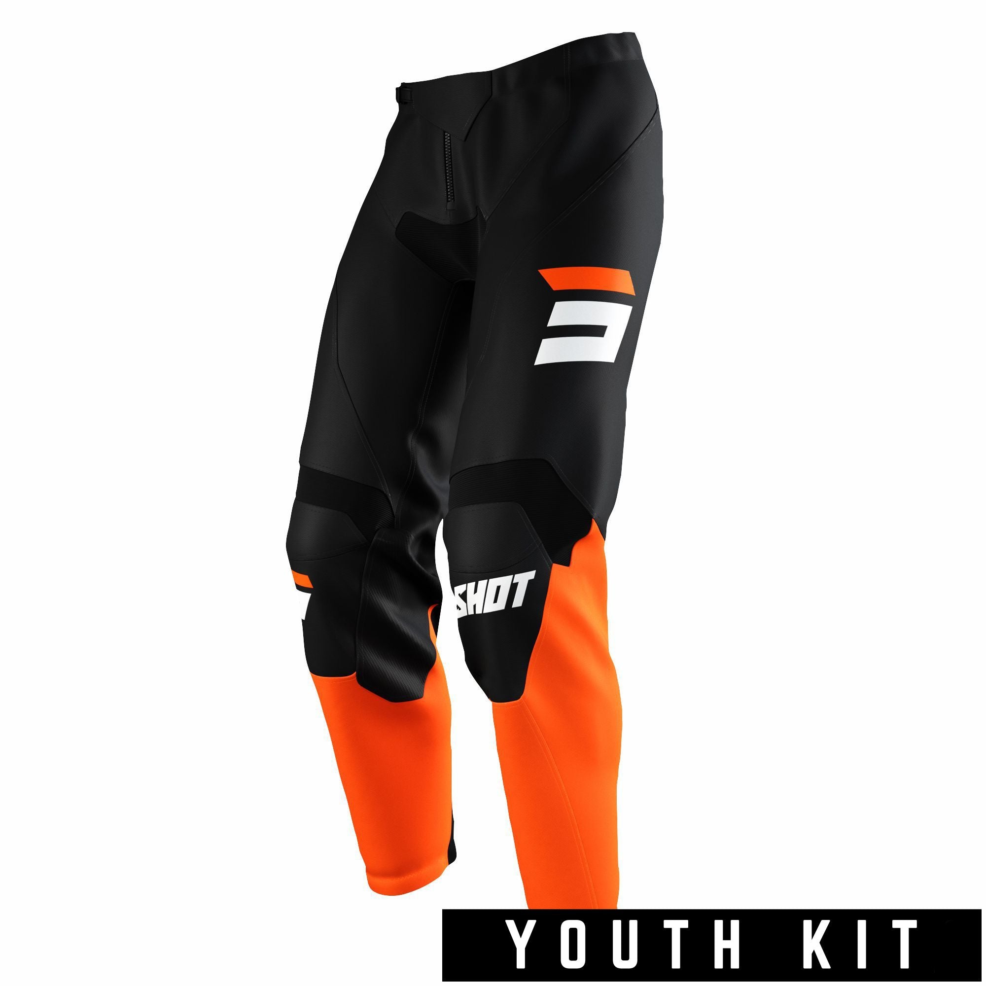 Shot Raw MX Youth Trouser Burst Orange - FREE UK Shipping, FREE 365 Day Returns | Moto Central