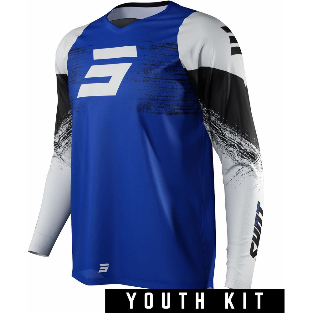 Shot Raw Youth Jersey Burst Blue