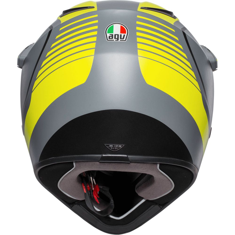 AGV AX9 Pacific Road Full Face Helmet Matt Grey / Fluo Yellow / Black - FREE UK Shipping, FREE 365 Day Returns | Moto Central