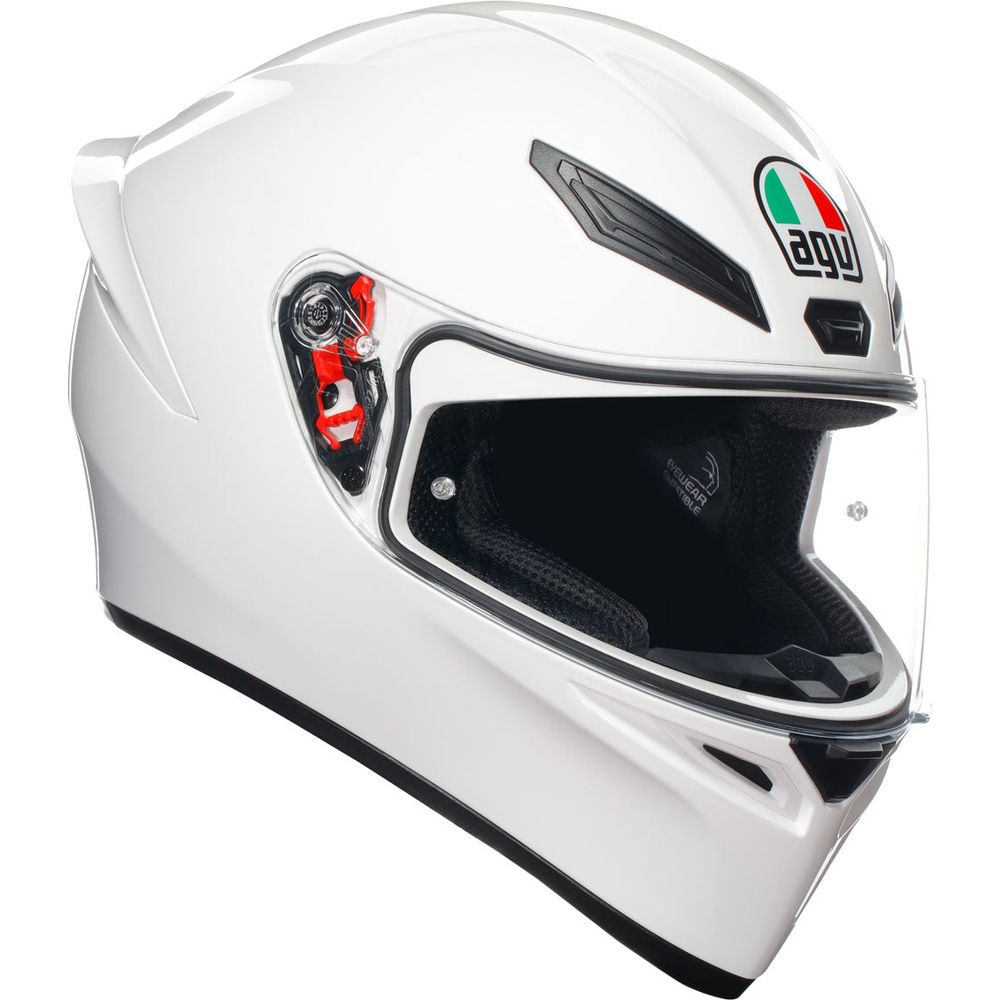 AGV K1-S Solid Full Face Helmet White