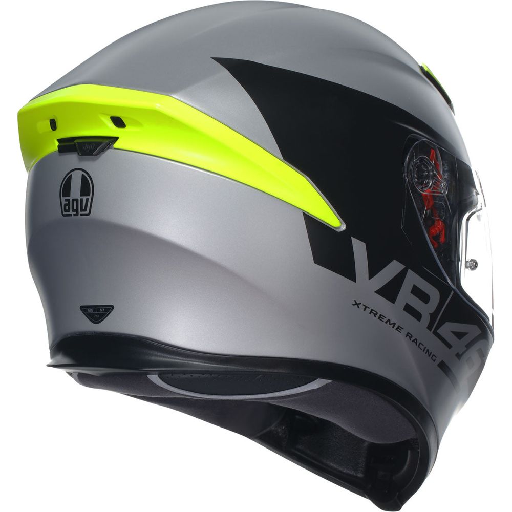 AGV K5 S Apex 46 Full Face Helmet Grey / Black - FREE UK Shipping, FREE 365 Day Returns | Moto Central