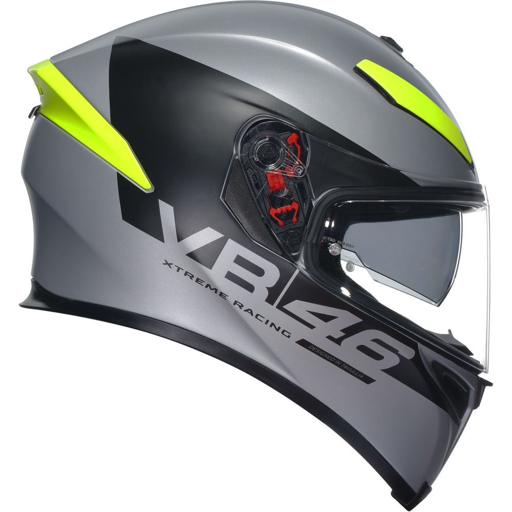 AGV K5 S Apex 46 Full Face Helmet Grey / Black - FREE UK Shipping, FREE 365 Day Returns | Moto Central