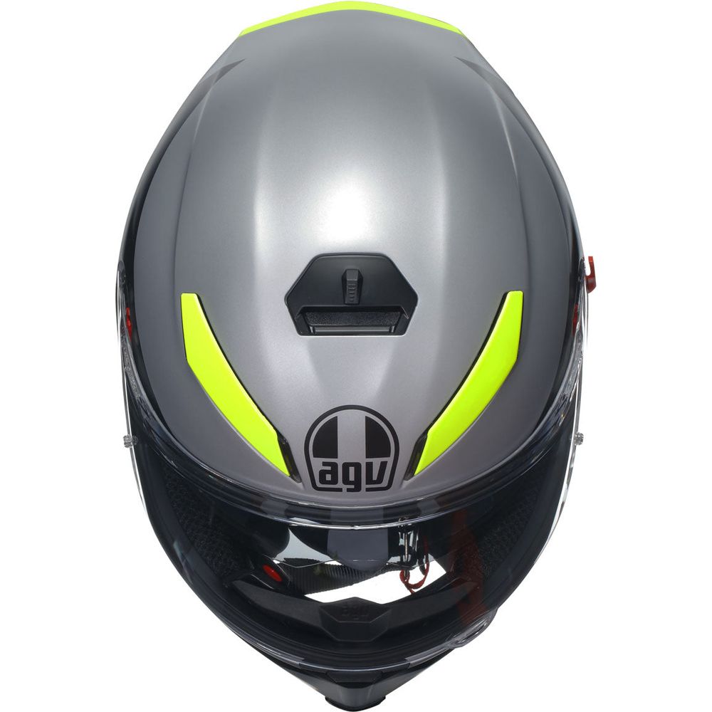 AGV K5 S Apex 46 Full Face Helmet Grey / Black - FREE UK Shipping, FREE 365 Day Returns | Moto Central