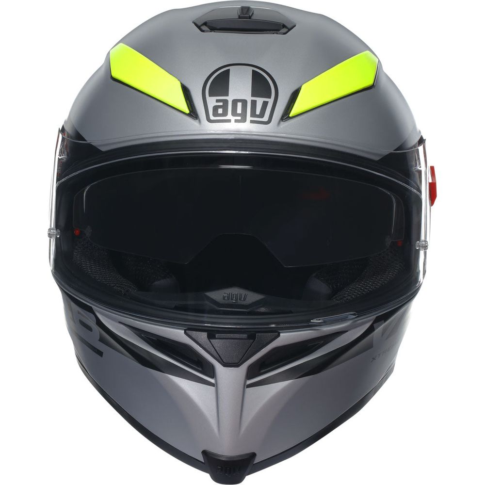 AGV K5 S Apex 46 Full Face Helmet Grey / Black - FREE UK Shipping, FREE 365 Day Returns | Moto Central