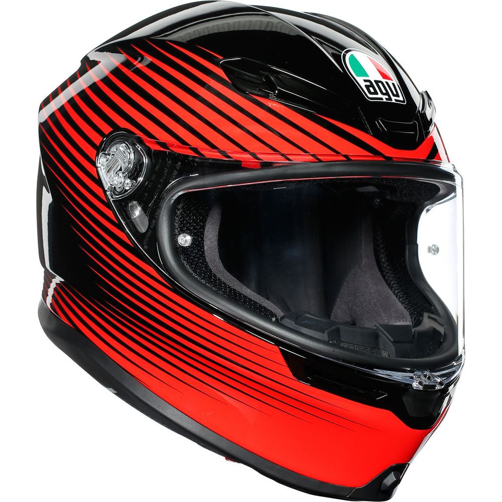 AGV K6 Full Face Helmet Rush Black / Red