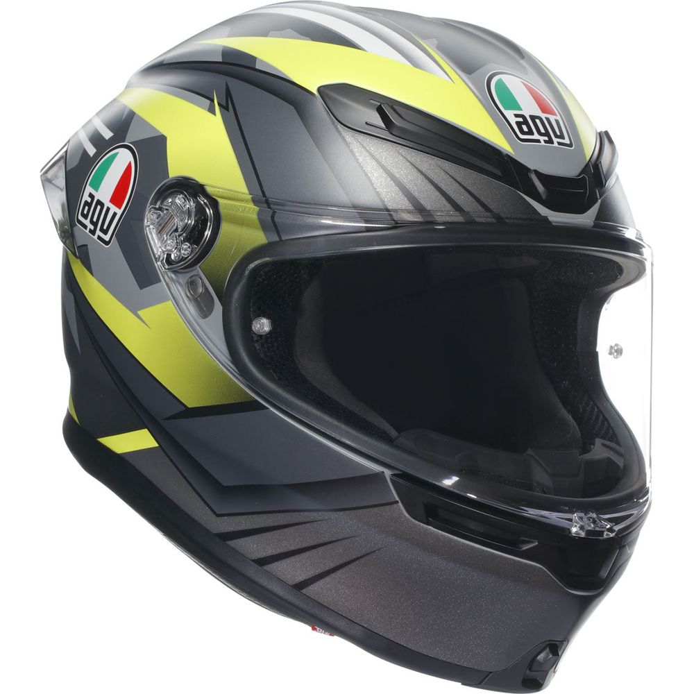 AGV K6-S Excite Full Face Helmet Grey / Fluo Yellow