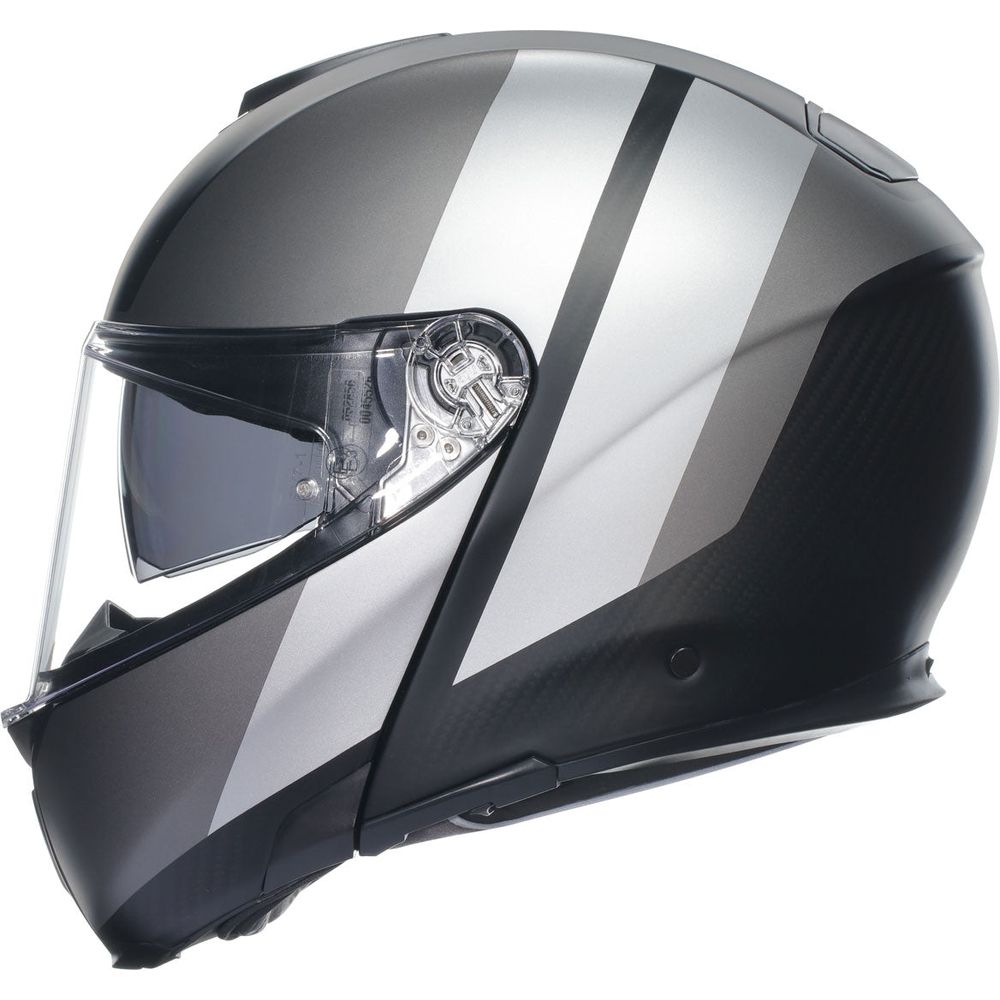 AGV Sports Modular Overlay Flip-Up Helmet Matt Grey / Silver - FREE UK Shipping, FREE 365 Day Returns | Moto Central