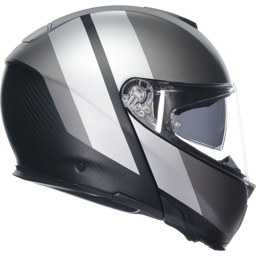 AGV Sports Modular Overlay Flip-Up Helmet Matt Grey / Silver - FREE UK Shipping, FREE 365 Day Returns | Moto Central