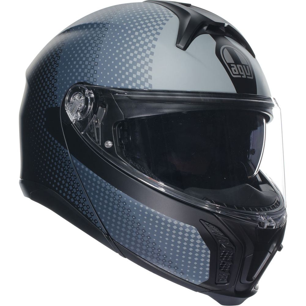 AGV Tour Modular Textour Flip-Up Helmet Matt Black / Grey - FREE UK Shipping, FREE 365 Day Returns | Moto Central